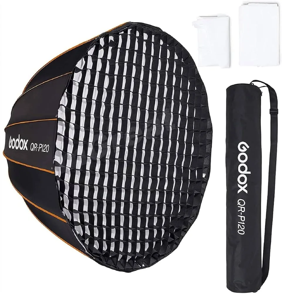 Softbox Godox QR-P120+ Quick Parabolic with Bowens Mount kèm lưới tổ ong