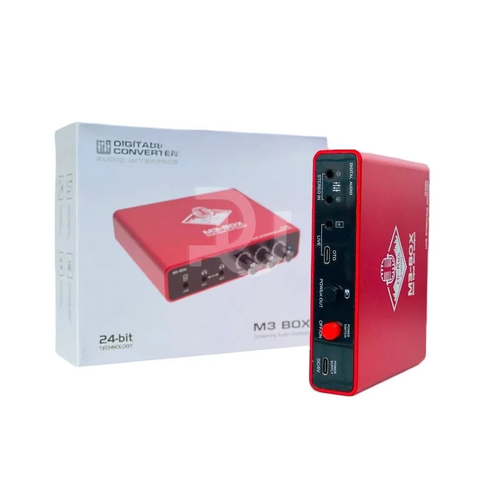 Box Livestream Stereo M3 24bit, Dây livestream vừa sạc vừa live cho IOS/Androi Đa năng