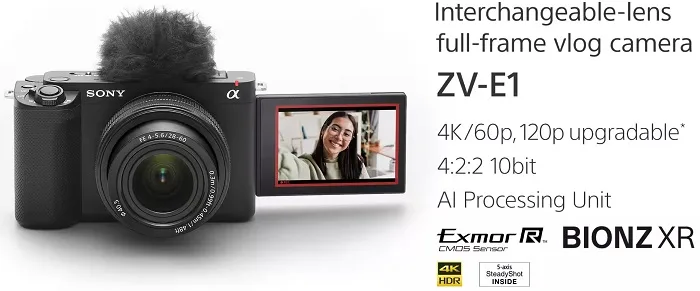 Máy ảnh Sony ZV-E1 (Black, Body Only)