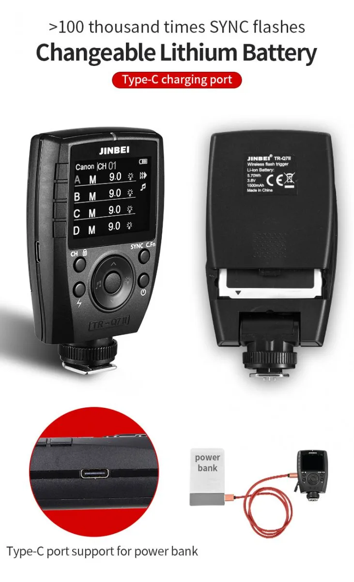 Trigger điều khiển Jinbei TR - Q7H tích hợp