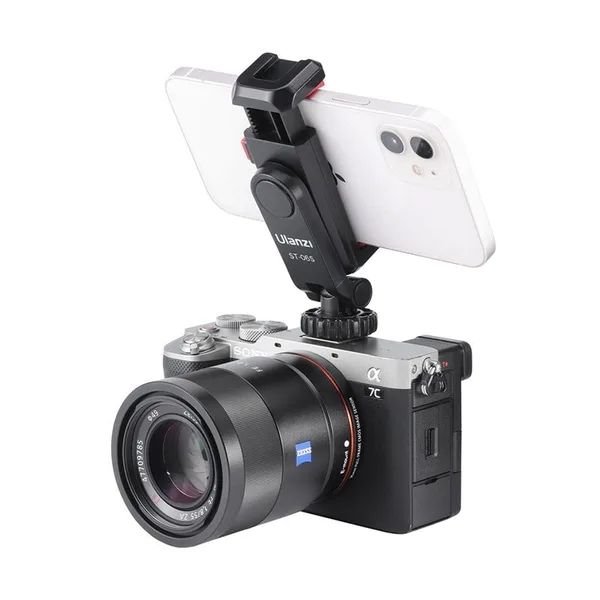 Ulanzi ST-06S - Kẹp Điện Thoại Xoay 360°, Hỗ Trợ 2 Ngàm Mở Rộng