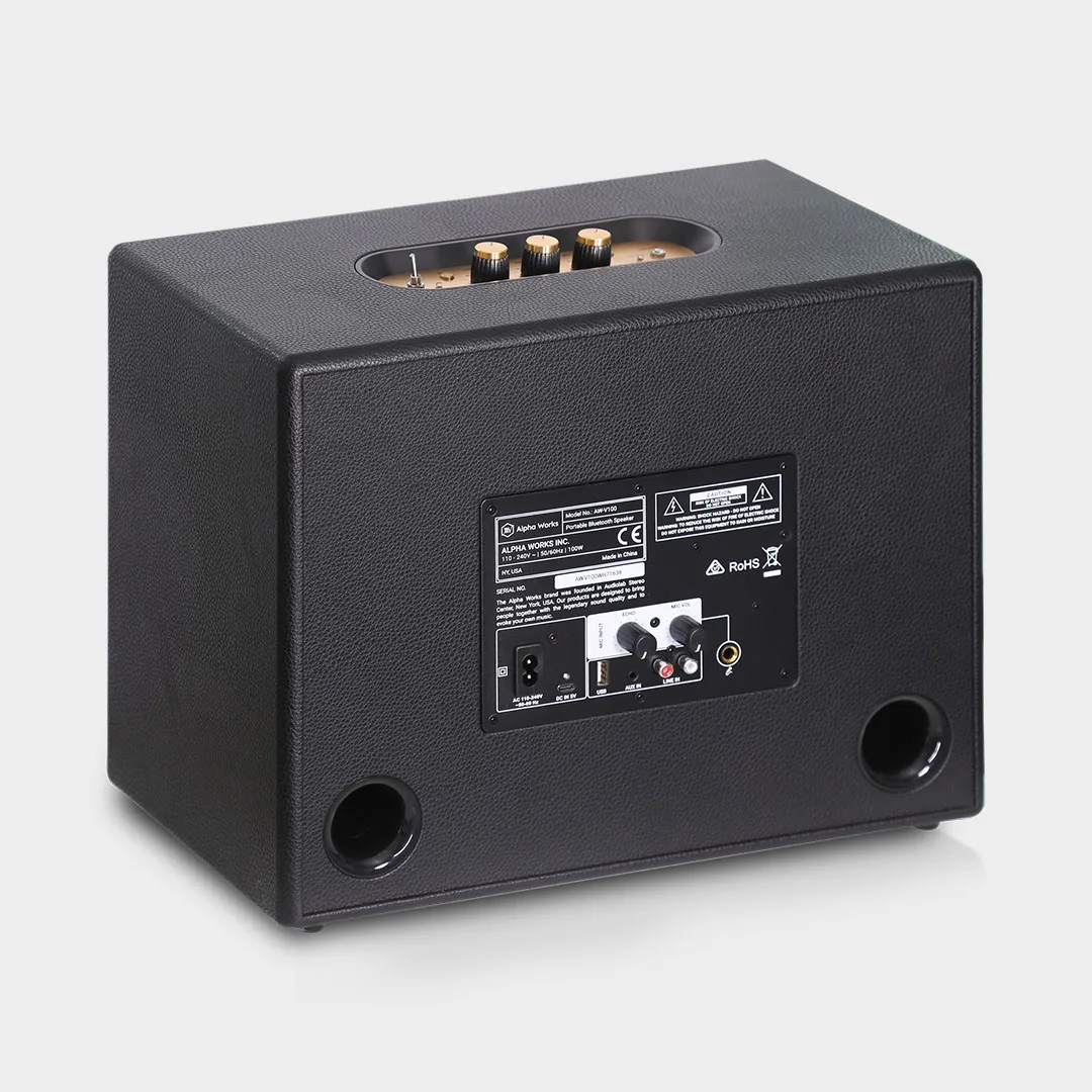 Loa Bluetooth Retro Alpha Works Classic V100