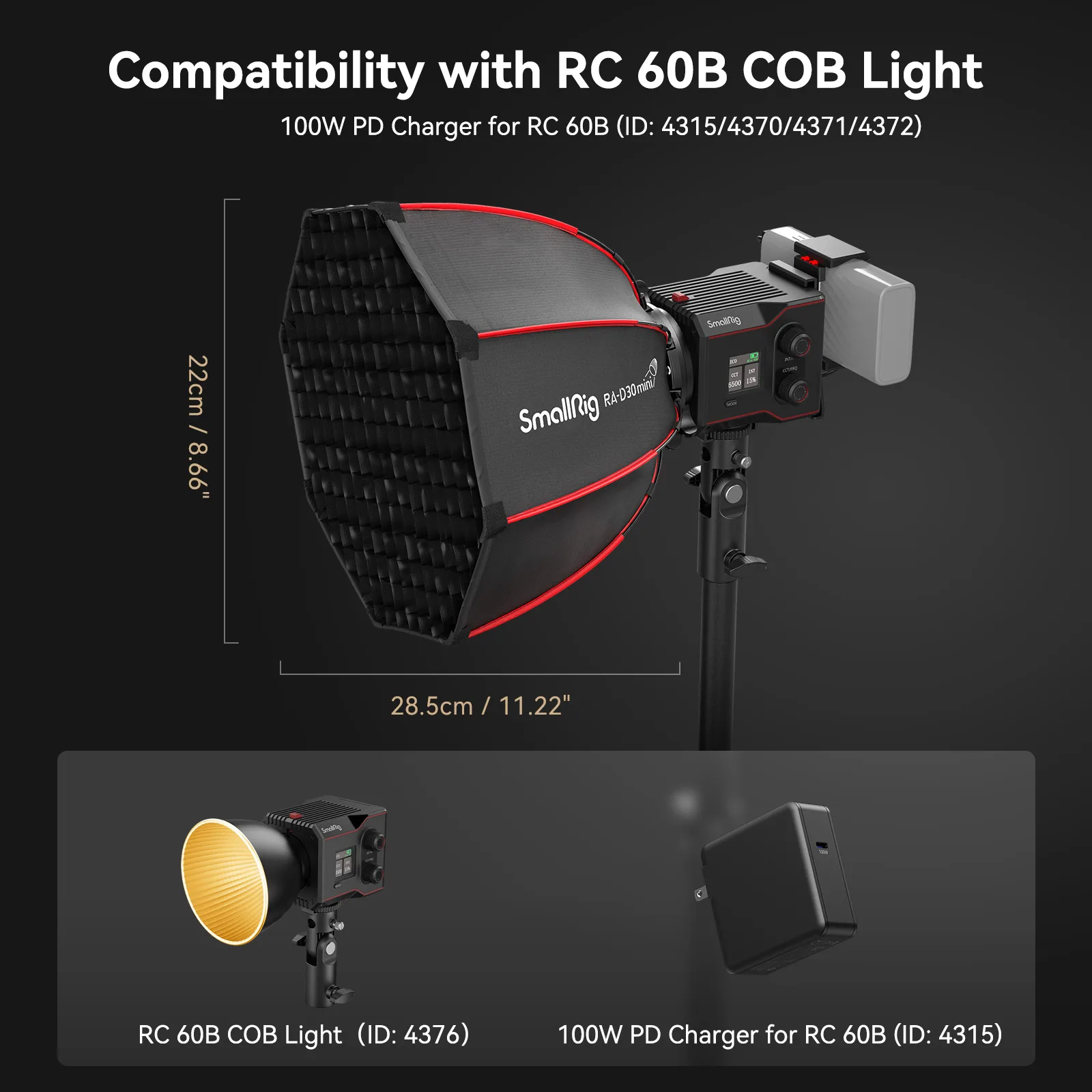 RA-D30 mini Parabolic Softbox for RC 60 B