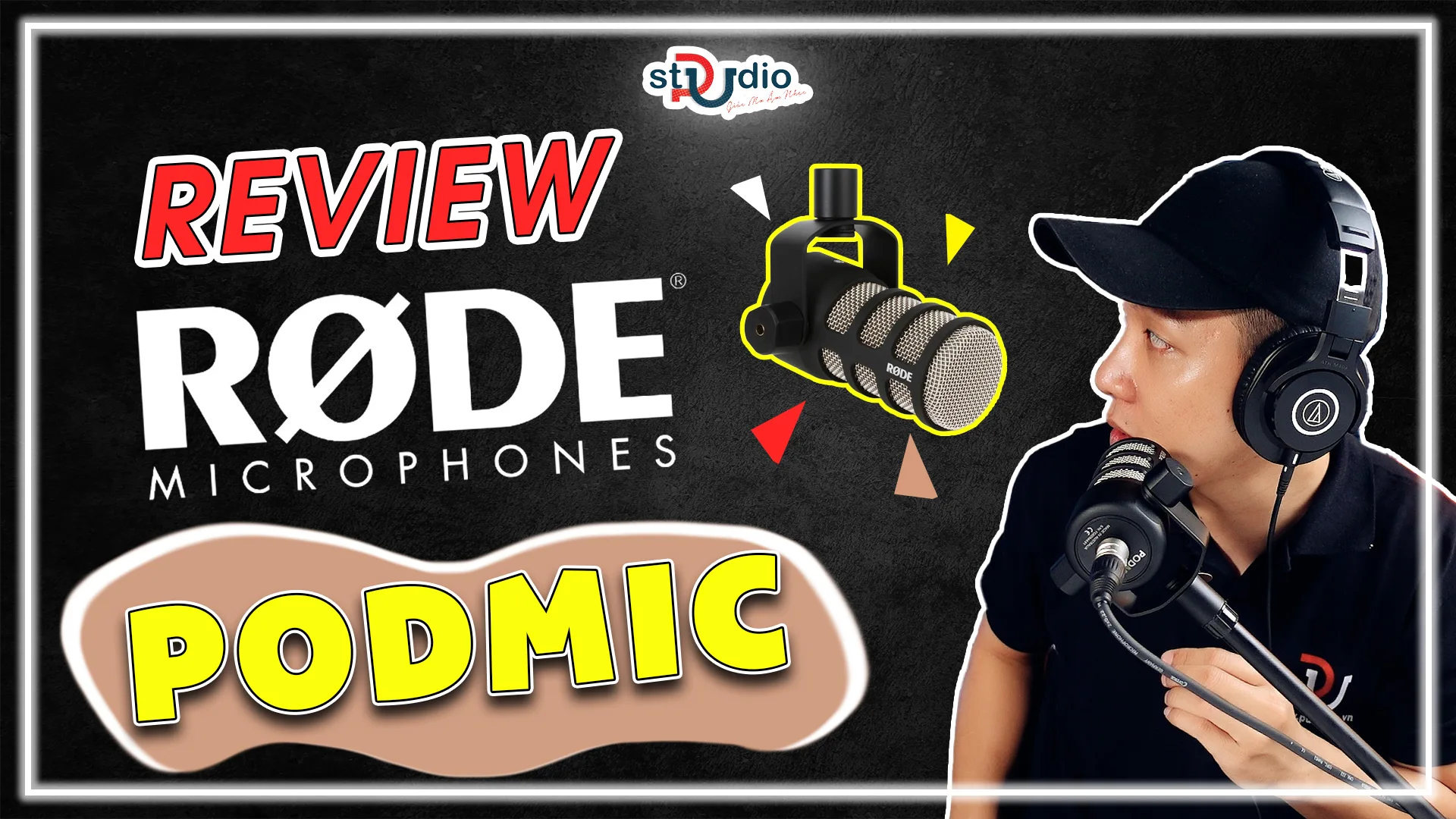 Microphone Dynamics RODE PodMic / Test & Review chất lượng âm thanh của Micro thu âm Rode Podmic