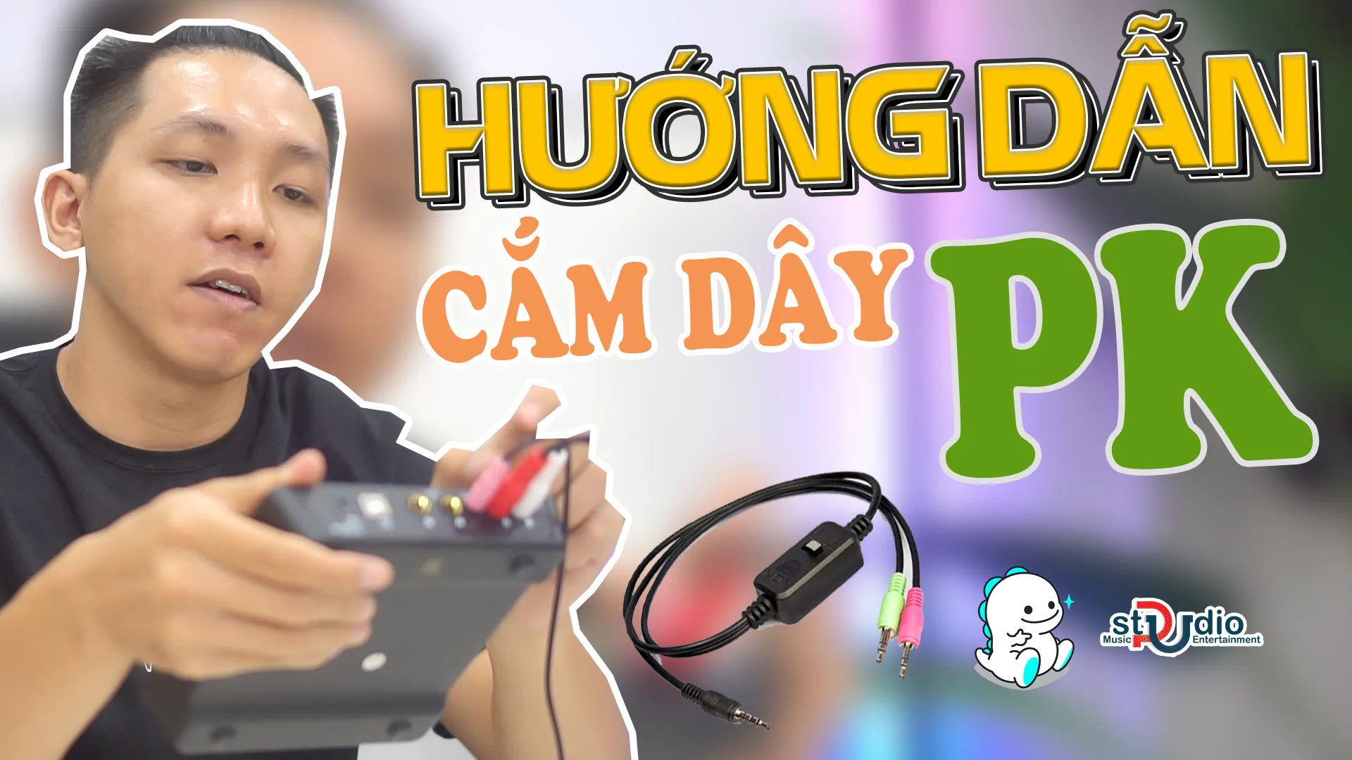 Cách cắm dây livestream PK cho Idol Bigo Live | Dây livestream 3 màu, dây livestream tự chế