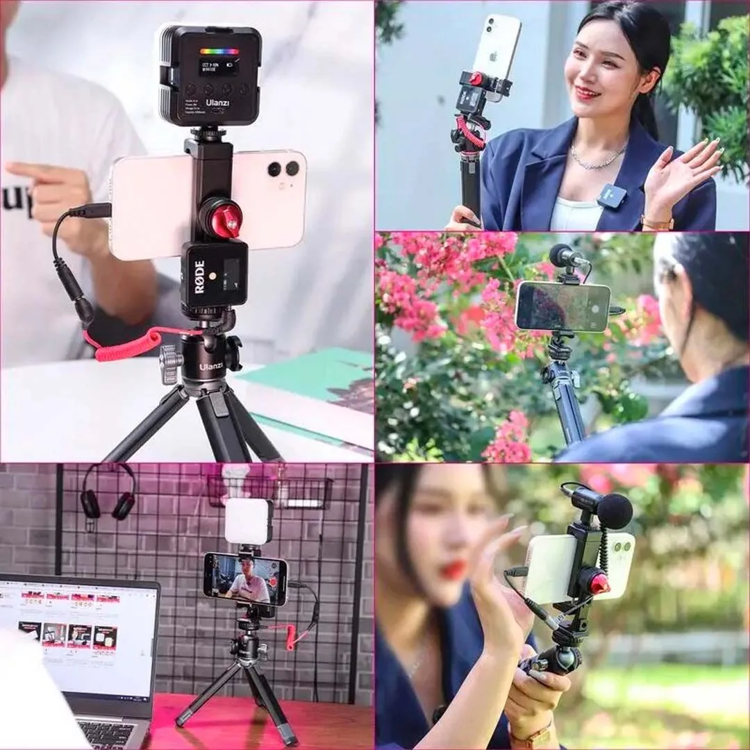 Kẹp điện thoại Ulanzi ST27 bằng kim loại - Thiết kế xoay 360 độ