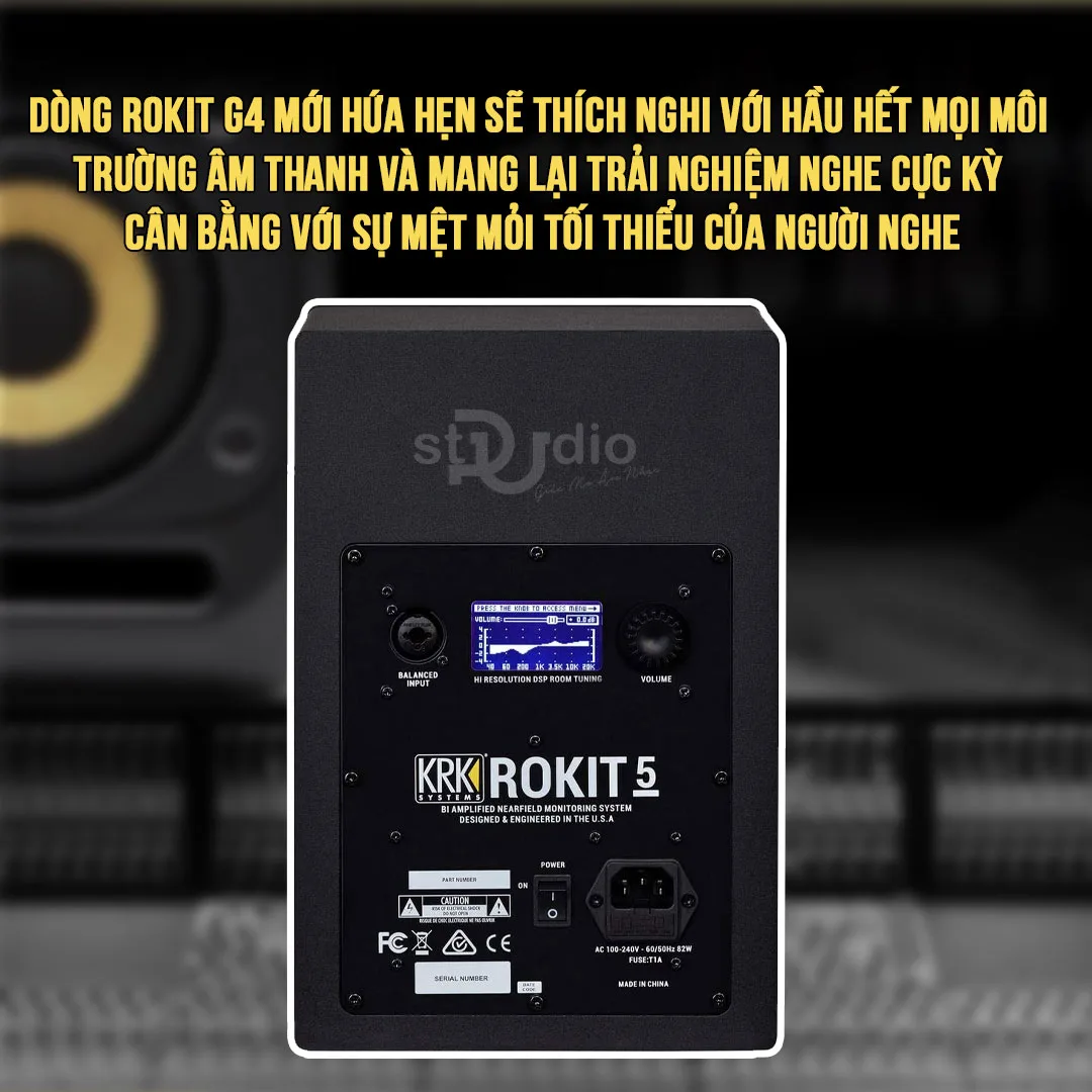 Loa kiểm âm KRK ROKIT 5G4 - Monitor Studio KrK ( TRẮNG )