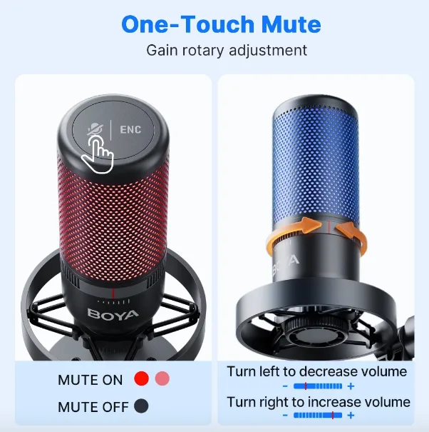 Micro Thu Âm Boya K9 - Micro USB để bàn