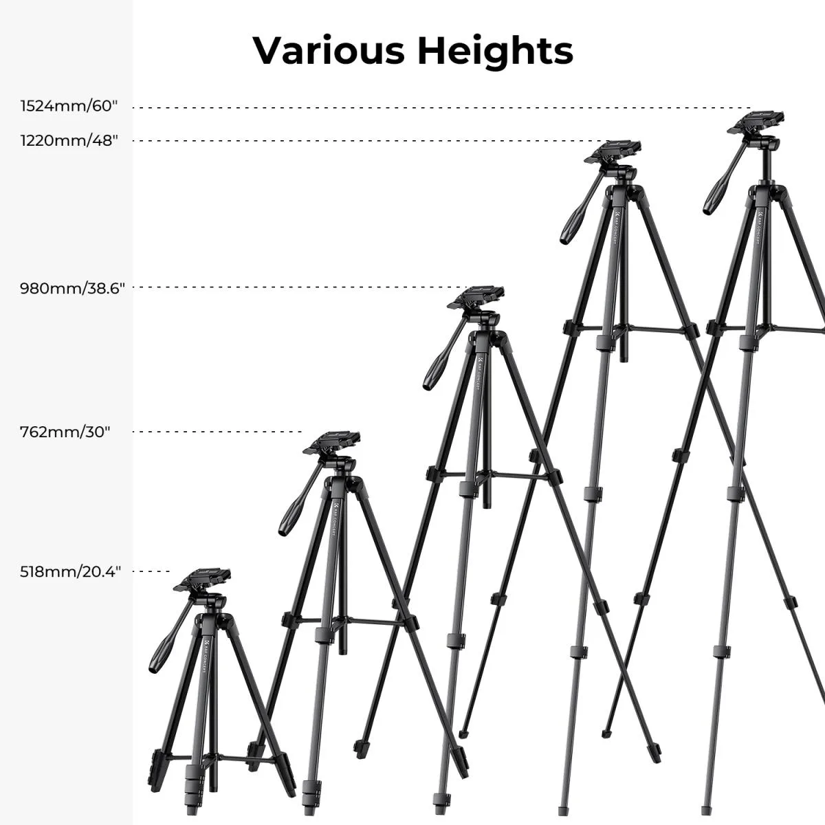 Chân máy ảnh Tripod KF KF09.125 quay phim, chụp ảnh