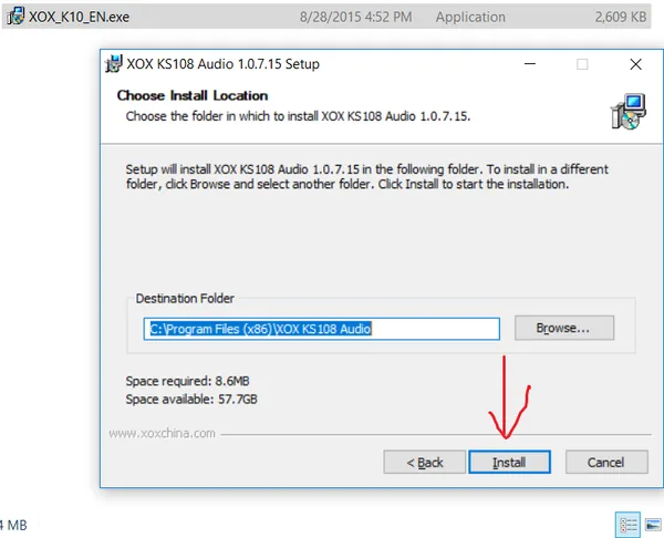 Hướng dẫn cài đặt Driver soundcard XOX K10/Ks108