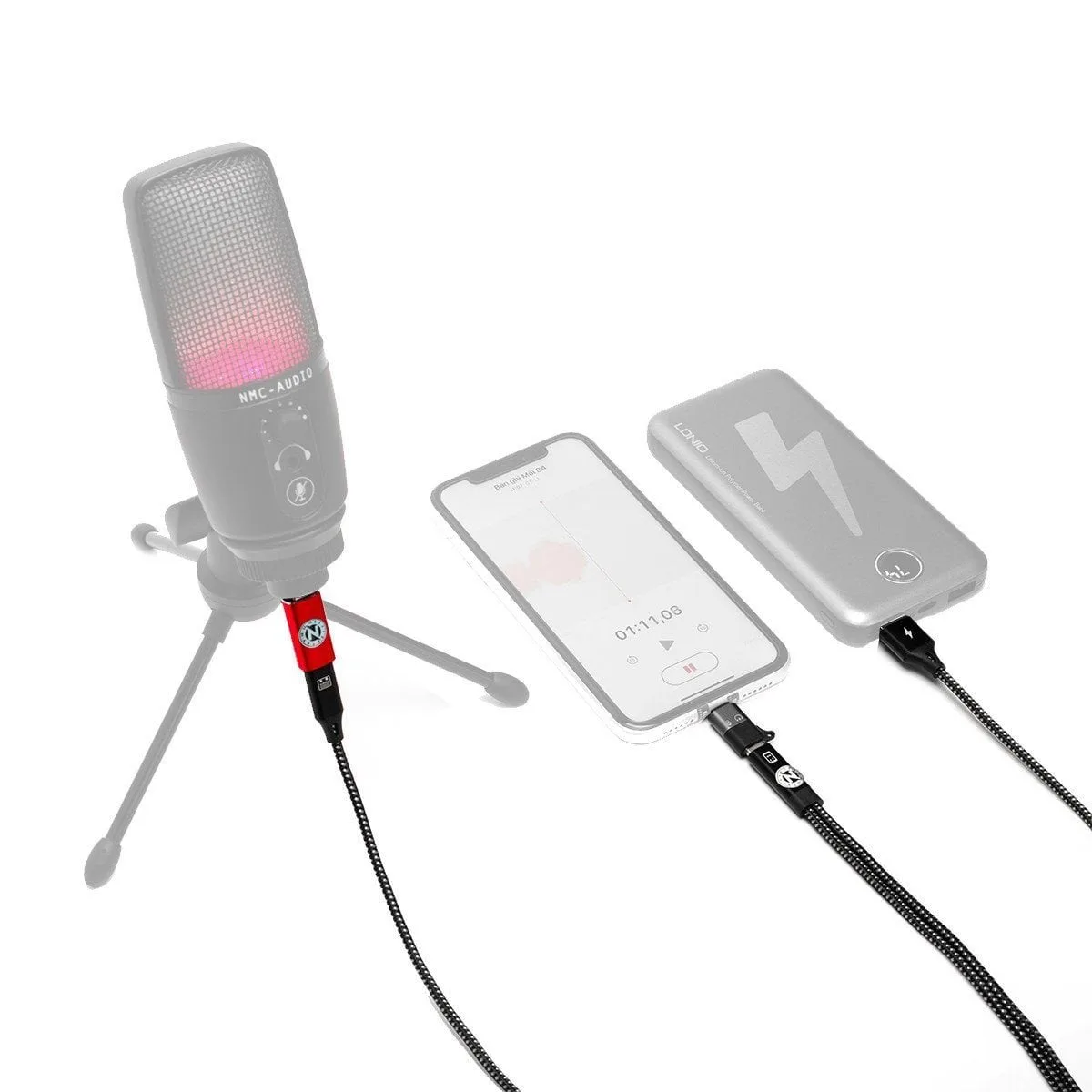 Dây Kết Nối OTG Livetream, Thu Âm Stereo NMC-LT04