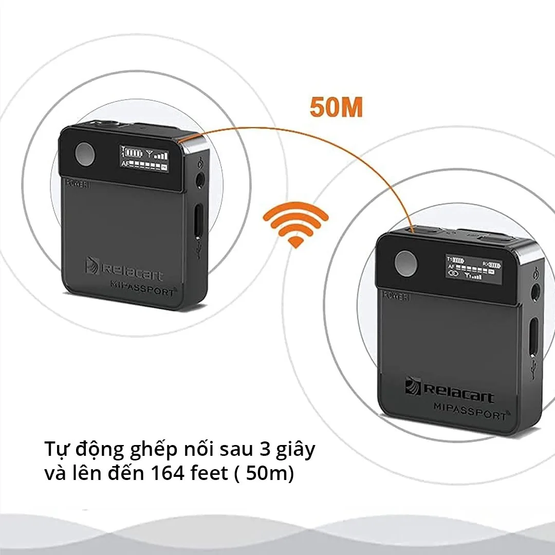 Micro không dây Relacart Mi2- Micro cài áo không dây