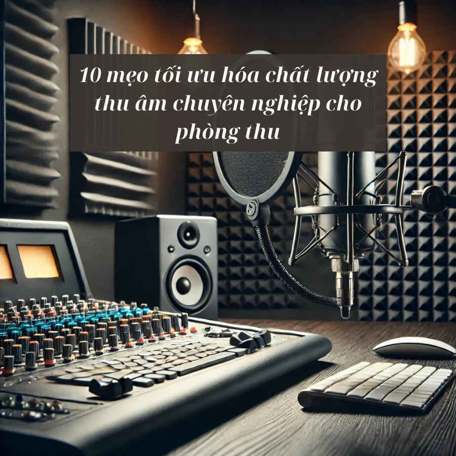 10 mẹo tối ưu hóa chất lượng thu âm chuyên nghiệp cho phòng thu