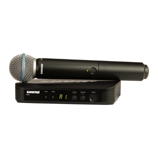 Bộ thu và phát kèm micro không dây Shure BLX24A/SM58 - Micro không dây cầm tay (1mic)