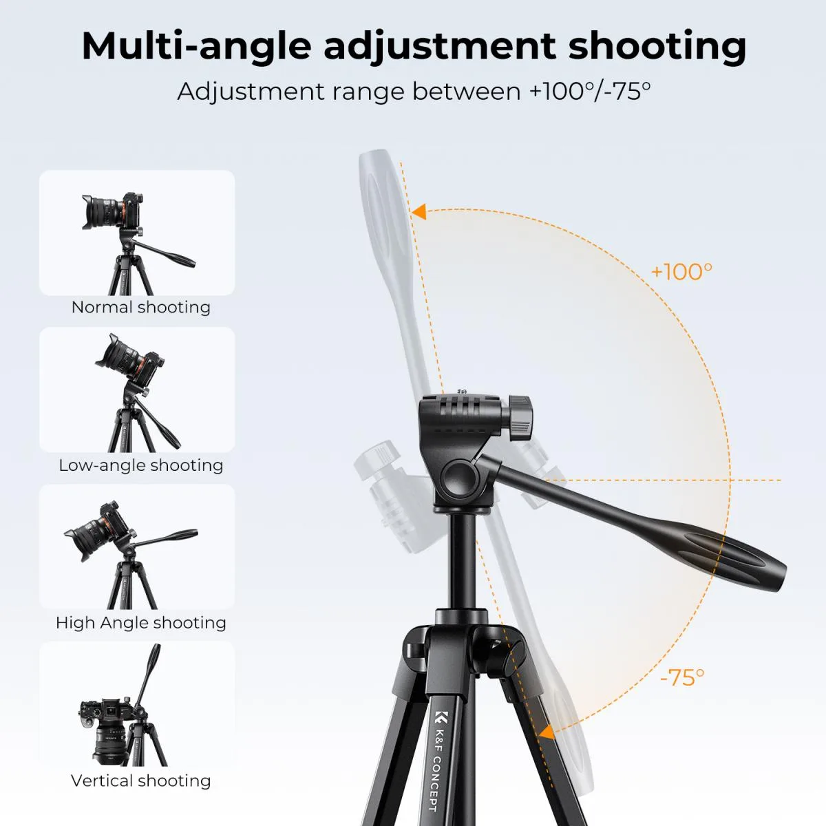 Chân máy ảnh Tripod KF KF09.125 quay phim, chụp ảnh