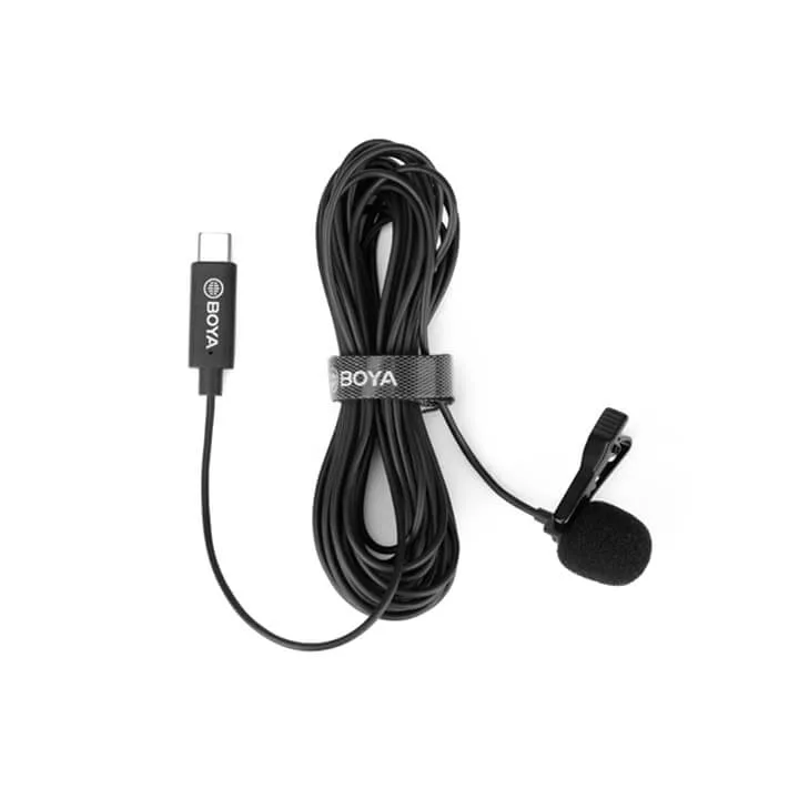 Micro thu âm Boya BY-M3 - Micro thu âm cài áo Cổng USB Type-C