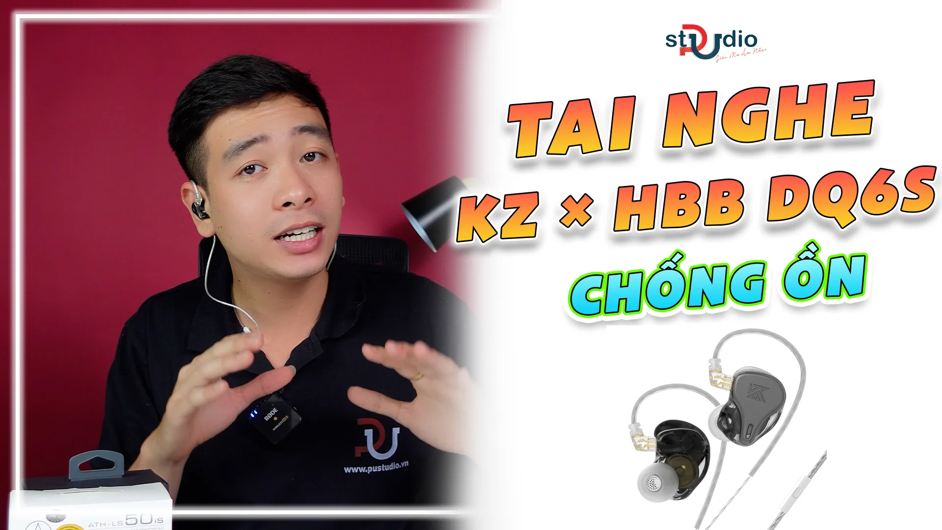 Tai Nghe Nhét Tai KZ × HBB DQ6S Chống Ồn thu âm livestream | Pustudio.vn