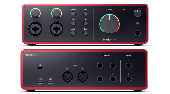 Sound card Focusrite Scarlett 4i4 4rd (Gen) - Sound card thu âm