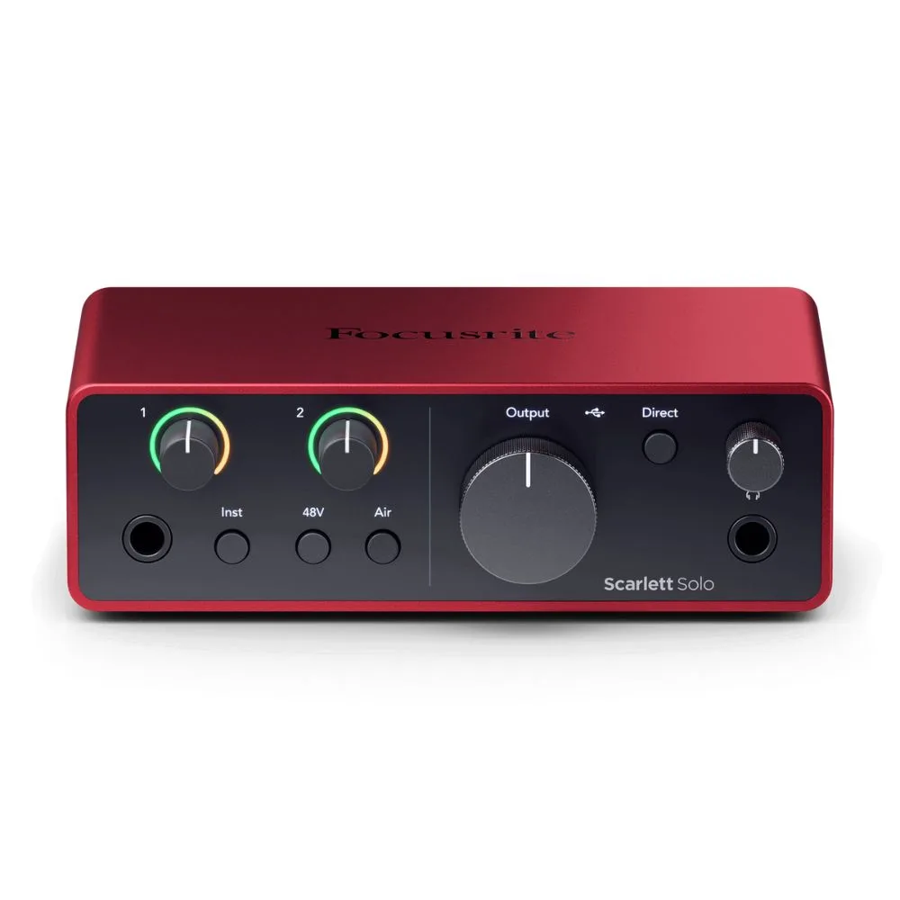 Bộ thu âm Focusrite Scarlett Solo (Gen 4) - Micro thu âm Takstar PC-K320