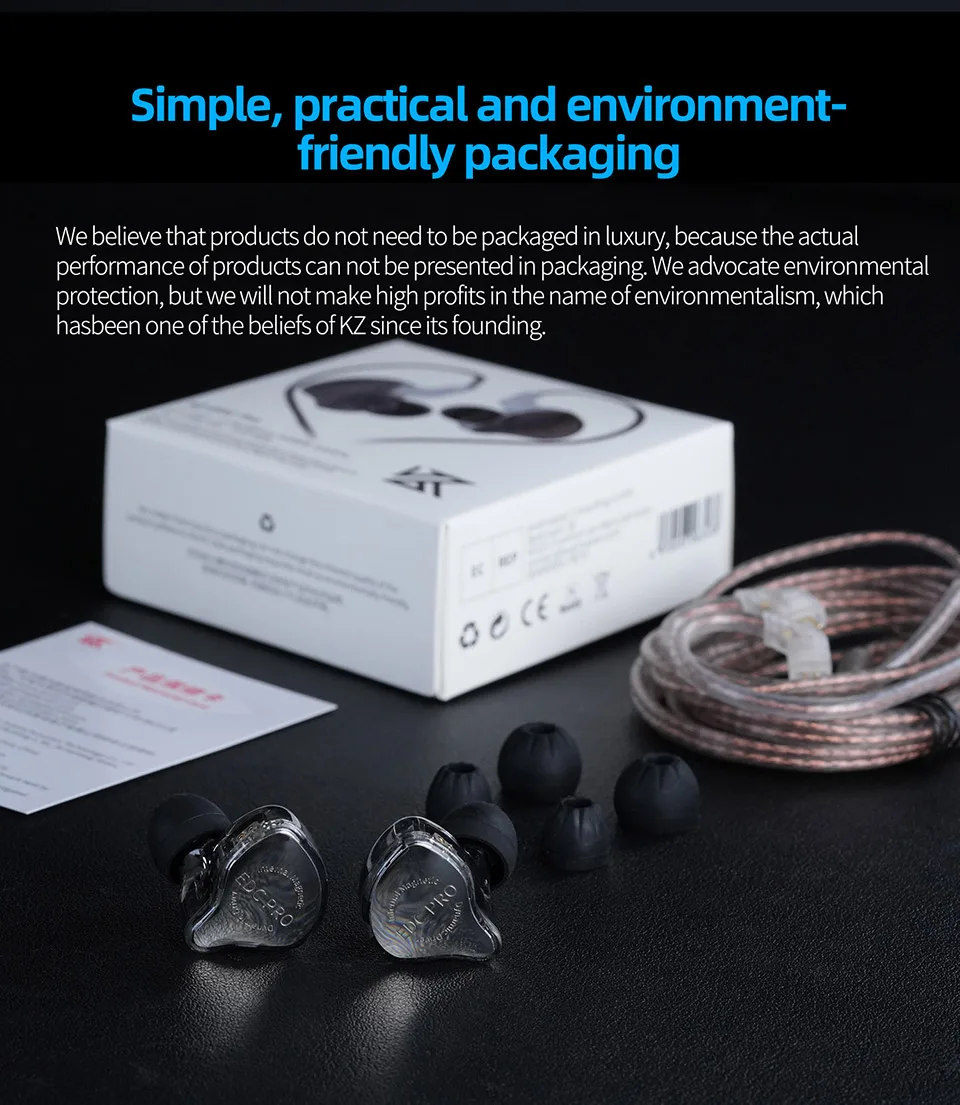 Tai nghe KZ-EDC PRO Tai nghe nhét tai livestream ( In ear ) Silver