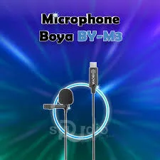 Micro thu âm Boya BY-M3 - Micro thu âm cài áo Cổng USB Type-C