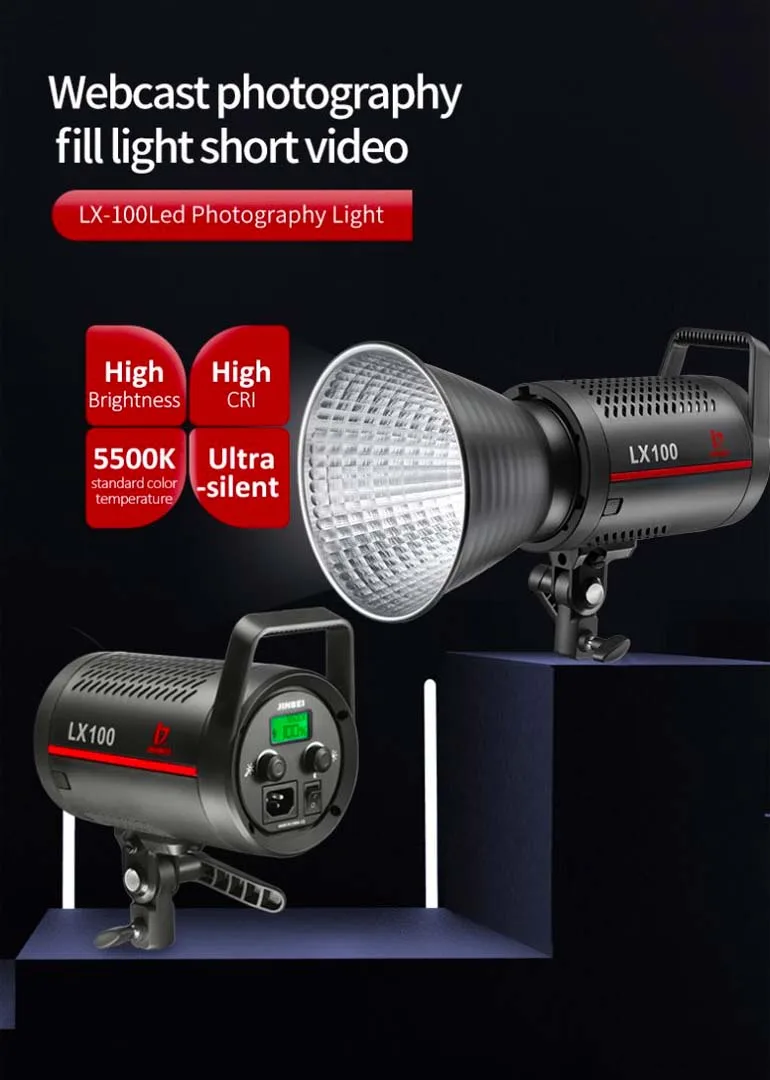 Đèn Led Jinbei LX-100, Đèn LED Jinbei 100W (Tặng 1 miếng Filter)