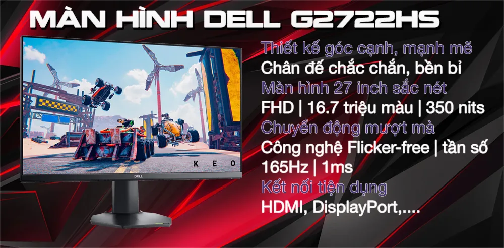 Màn hình Dell G2722H 27 inch 165Hz