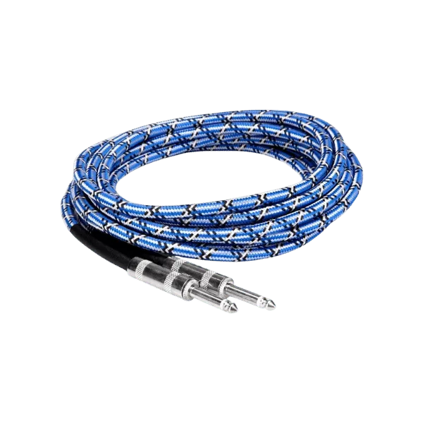 Hosa Cloth Guitar Cable Straight to Same - Cap nhạc cụ 6.5 mmt o 6.5mm