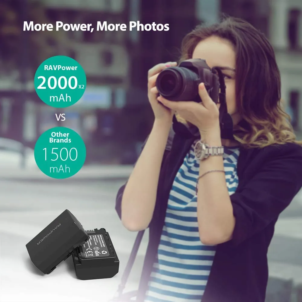 Bộ Pin + Sạc Ravpower NP-FZ100 for Sony A7M3/ A7RM3