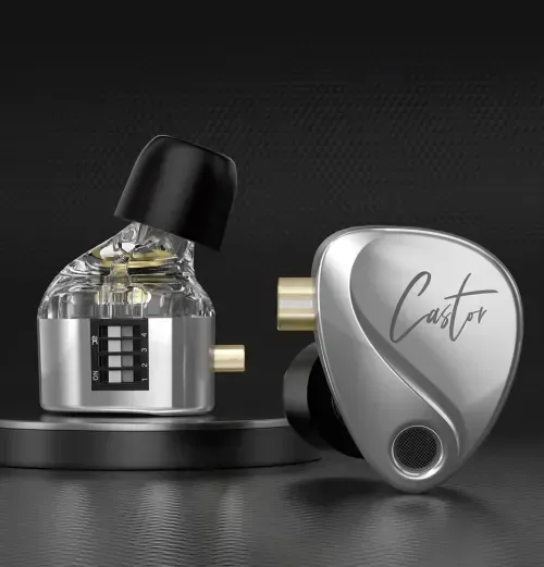 Tai nghe KZ Castor | Tai nghe nhét tai livestream ( In ear ) Gray