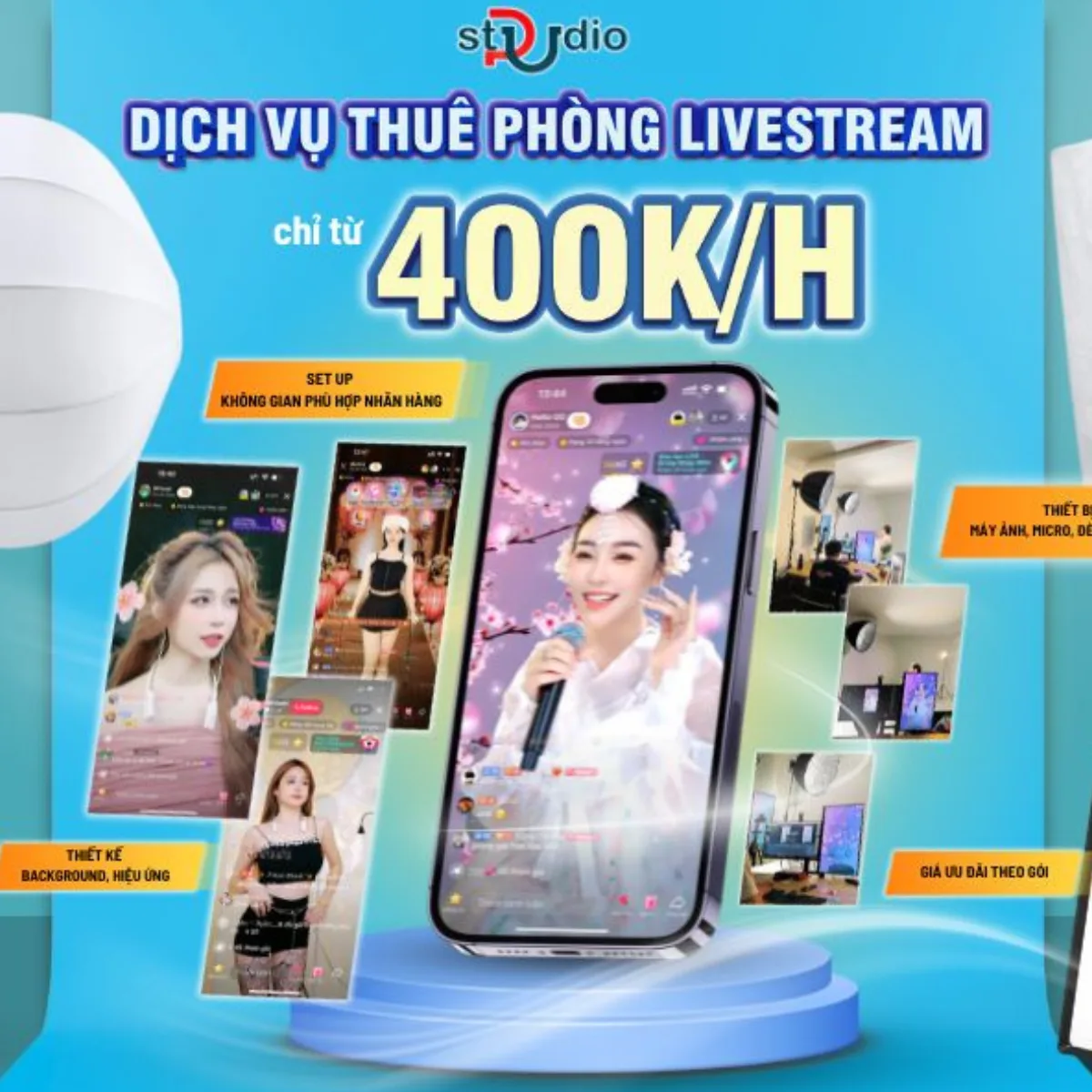 Dịch vụ cho thuê phòng Livestream tại TPHCM - HN | Uy Tín - Chất Lượng