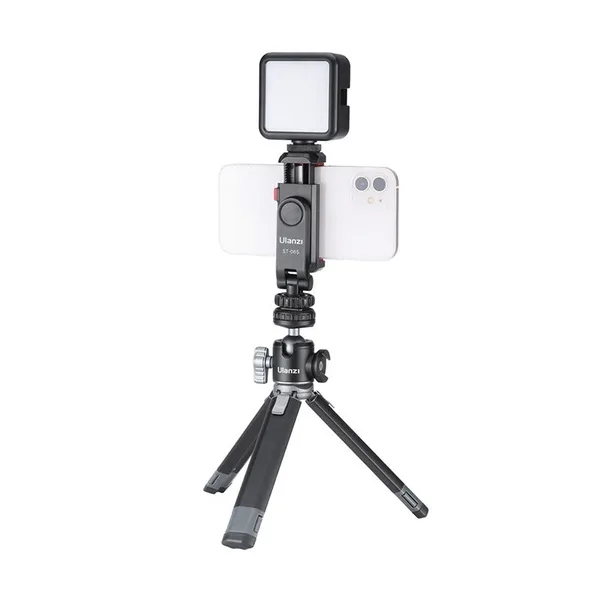 Ulanzi ST-06S - Kẹp Điện Thoại Xoay 360°, Hỗ Trợ 2 Ngàm Mở Rộng