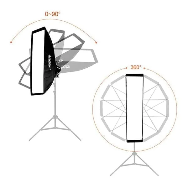 Softbox Tổ Ong Godox 22X90, Lồng toả sáng cho đèn