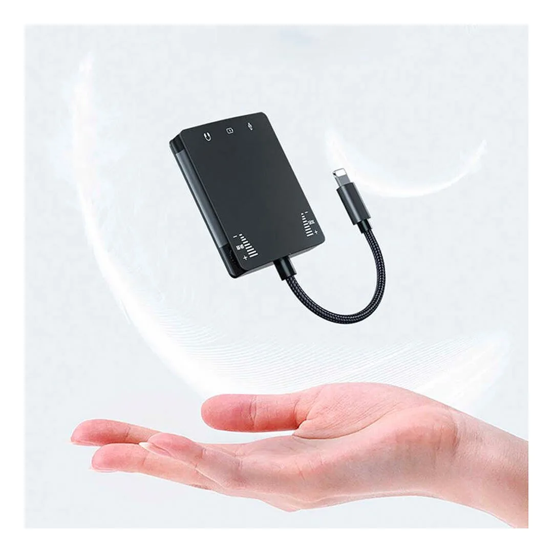 Box livstream PRO Lightning IOS - cổng lightning LT10-PRO Dây livestream Đàm thoại 2 chiều (IPhone 10-14)
