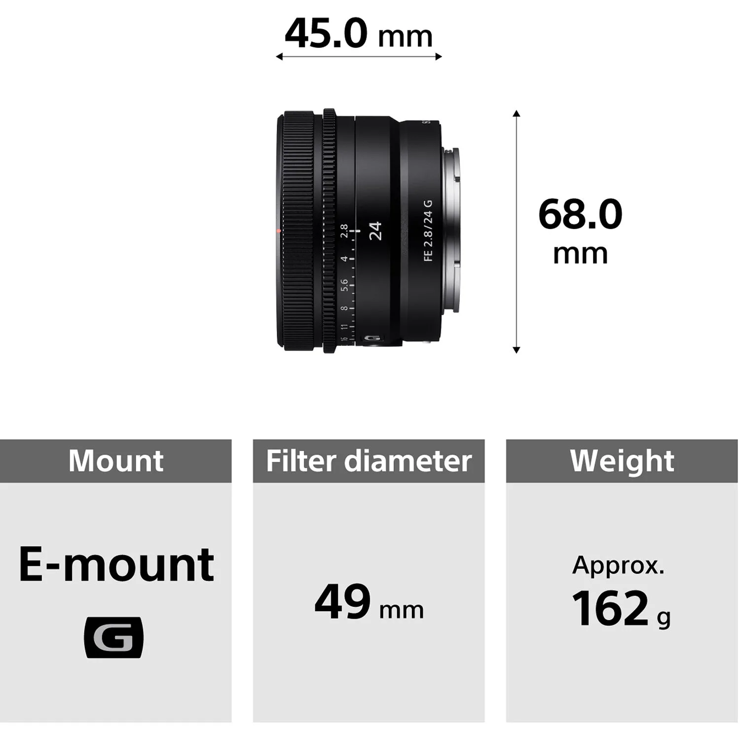Ống kính Sony FE 24mm f/2.8 G