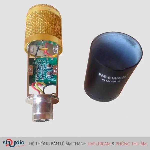 micro thu âm bị rè
