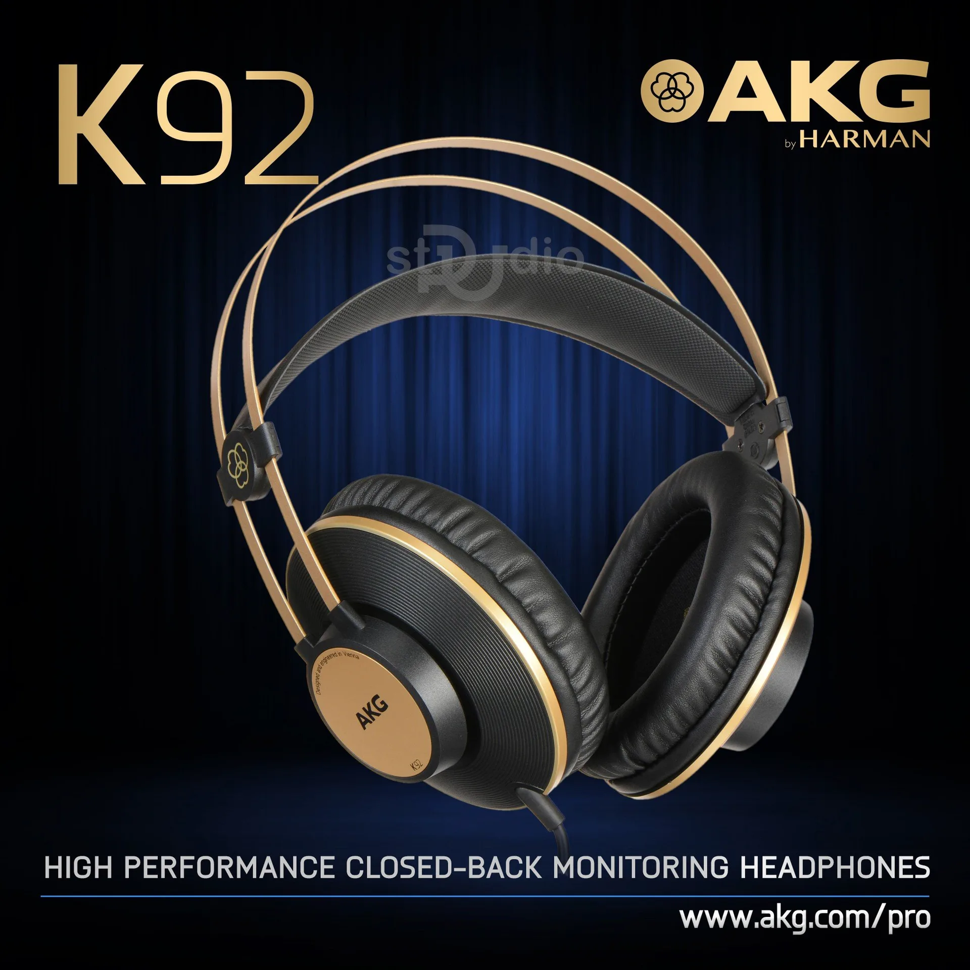 Tai nghe kiểm âm AKG K92, Headphone Studio