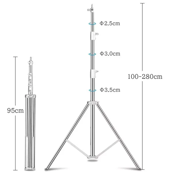 Chân đèn Inox NiceFoto LS280S