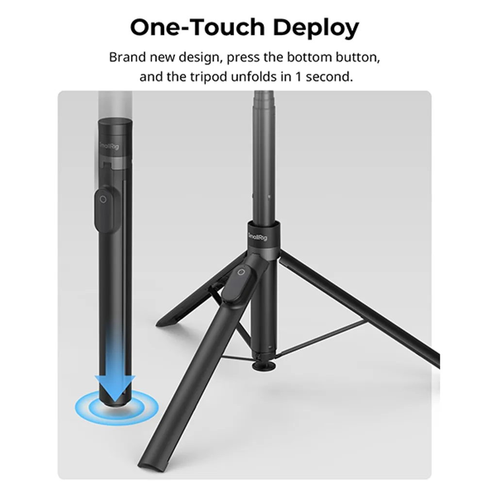SmallRig 4898 - One-Touch Deploy Selfie Stick Tripod ST-30