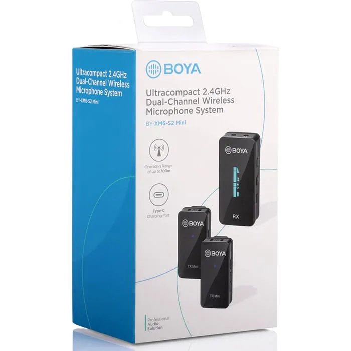 Microphone BOYA BY-XM6 S2 mini - Micro cài áo không dây