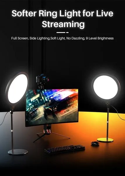 VIJIM K1 Softer Ring Light for Live Streaming (FUVLT) Đèn LED để bàn Trang điểm livestream