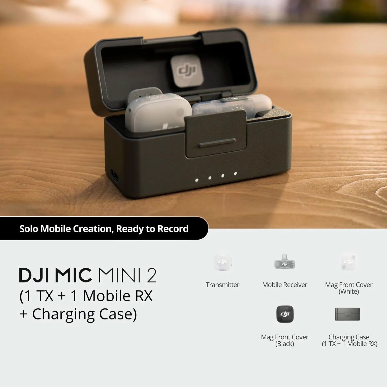 Microphone DJI Mic Mini 2 ( 2 TX + 1 RX + Charging Case )