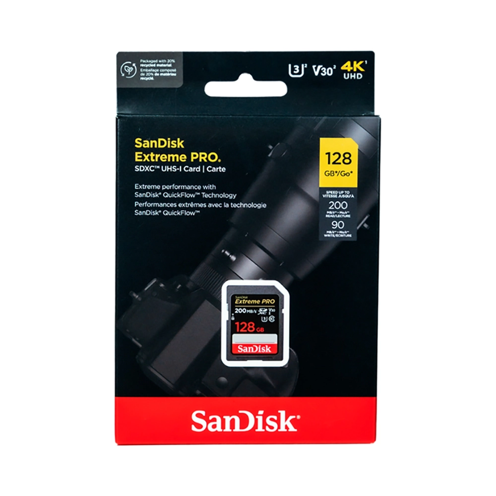 Thẻ nhớ SDXC Sandisk Extreme Pro 128GB 200MB/90MB/s
